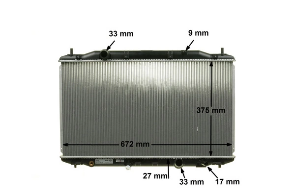 Radiator, engine cooling BEHR CR 1895 000S