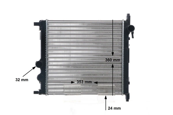 Radiator, engine cooling BEHR CR 831 001S