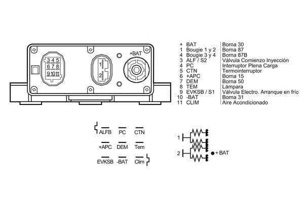 MAHLE MHG 48 Control Unit, glow time