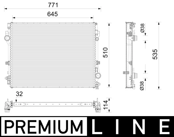 MAHLE CR 2787 000P Radiator, engine cooling