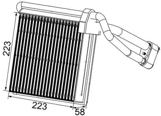 MAHLE AE 96 000P Evaporator, air conditioning