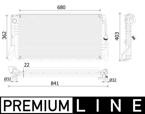 MAHLE CR 2316 000P Radiator, engine cooling