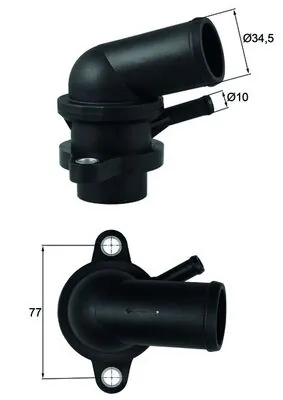 Thermostat, coolant BEHR TI 239 87D