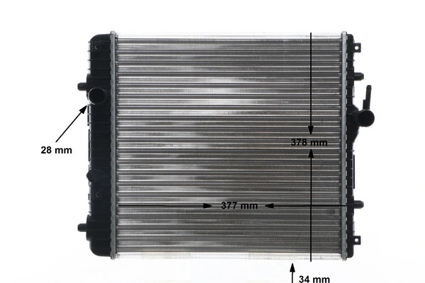 Radiator, engine cooling BEHR CR 837 001S