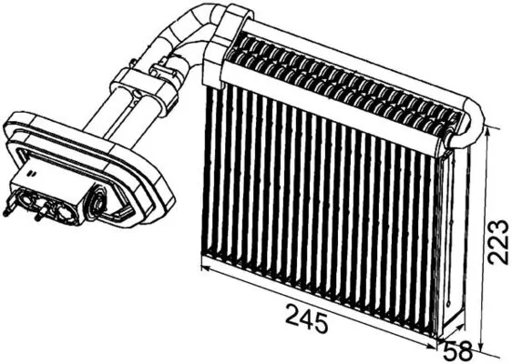MAHLE AE 99 000P Evaporator, air conditioning