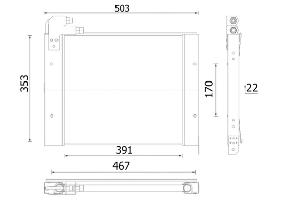 Condenser, air conditioning BEHR *** PREMIUM LINE *** AC 1138 000P