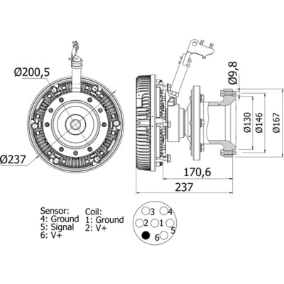 MAHLE CFC 115 000S Clutch, radiator fan