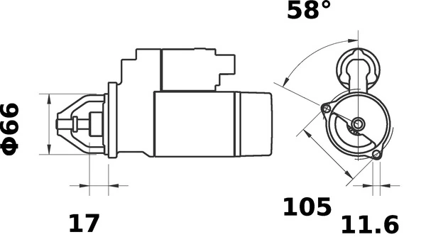 MAHLE MS 414 Starter