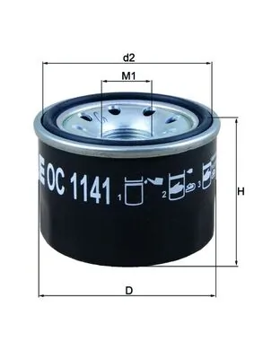 MAHLE OC 1141 Oil Filter