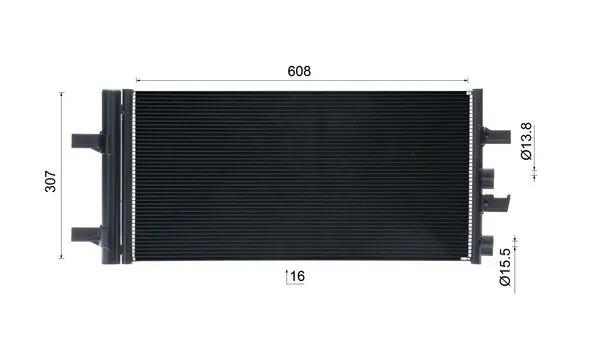 Condenser, air conditioning BEHR AC 891 000S