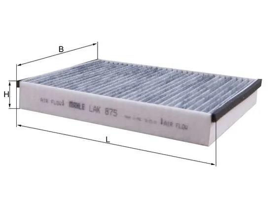 Filter, cabin air LAK 875