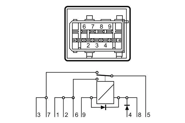 MAHLE MR 123 Relay, fuel pump