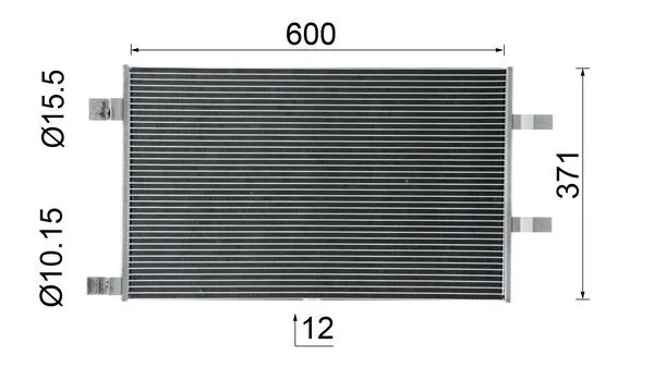 MAHLE AC 1123 000P Condenser, air conditioning