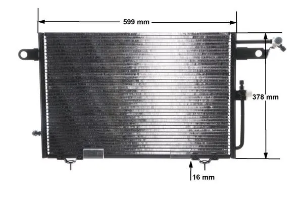 MAHLE AC 155 000S Condenser, air conditioning