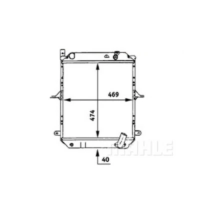 MAHLE CR 724 000P Radiator, engine cooling