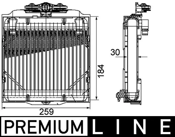 Oil Cooler, automatic transmission BEHR *** PREMIUM LINE *** CLC 102 000P