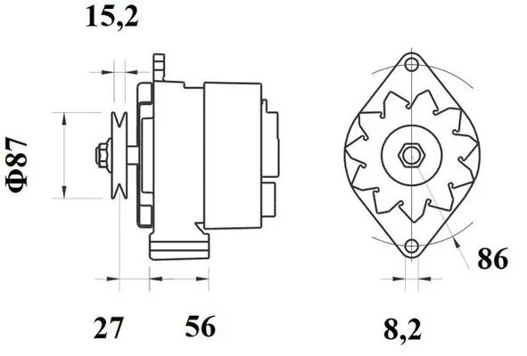 MAHLE MG 215 Alternator