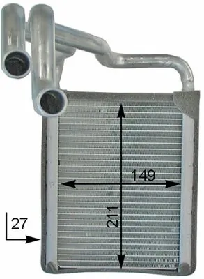 Heat Exchanger, interior heating BEHR *** PREMIUM LINE *** AH 203 000P