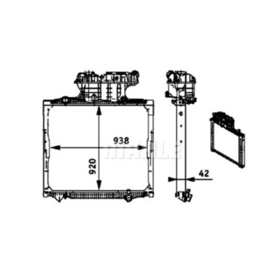 المبرد، تبريد الموتور BEHR *** PREMIUM LINE *** CR 701 000P
