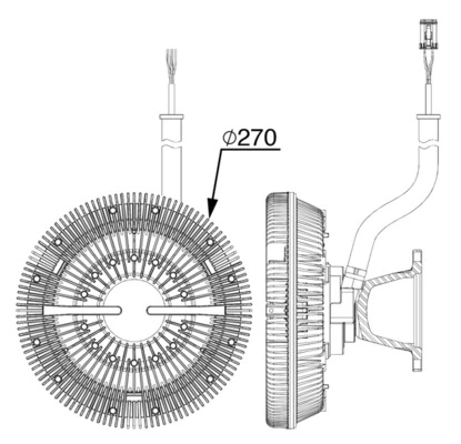 Clutch, radiator fan BEHR *** PREMIUM LINE *** CFC 243 000P