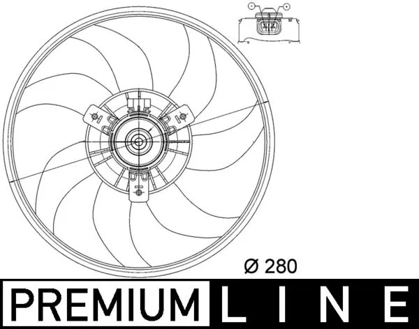 MAHLE CFF 165 000P Fan, engine cooling