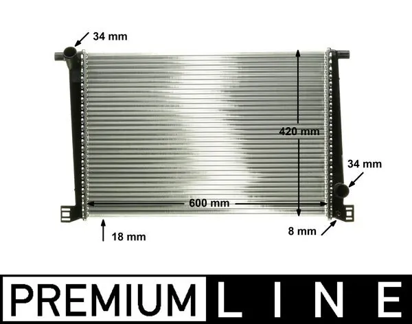 Radiator, engine cooling BEHR *** PREMIUM LINE *** CR 1123 000P