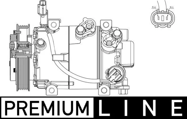 Compressor, air conditioning BEHR *** PREMIUM LINE *** ACP 629 000P