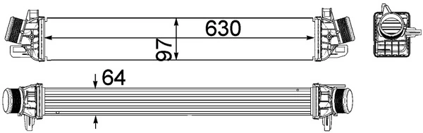 Charge Air Cooler BEHR *** PREMIUM LINE *** CI 259 000P