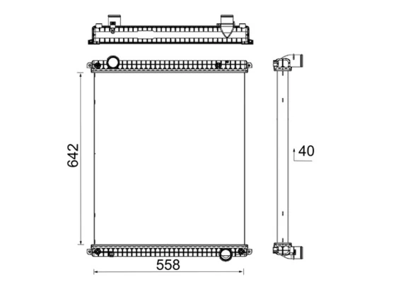 Radiator, engine cooling BEHR *** PREMIUM LINE *** CR 380 000P