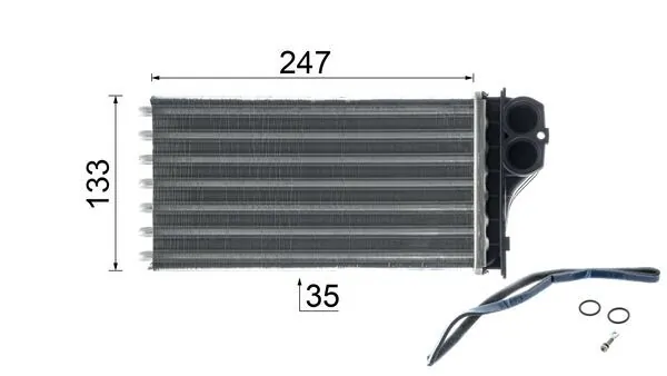 MAHLE AH 193 000P Heat Exchanger, interior heating