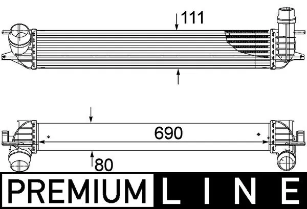 Charge Air Cooler BEHR *** PREMIUM LINE *** CI 155 000P