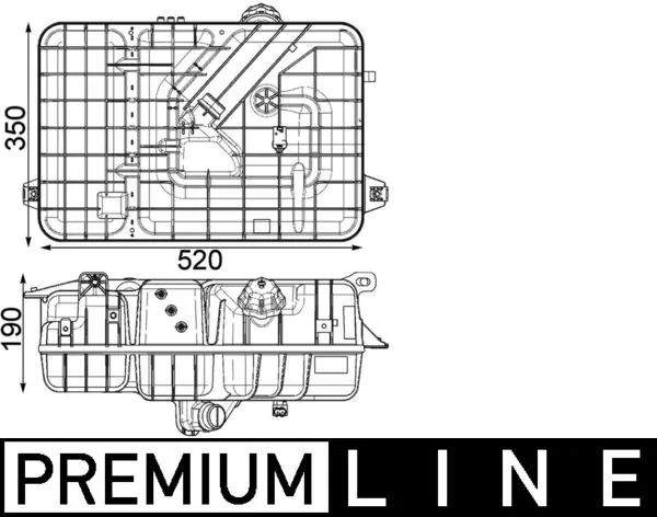 Expansion Tank, coolant BEHR *** PREMIUM LINE *** CRT 234 000P
