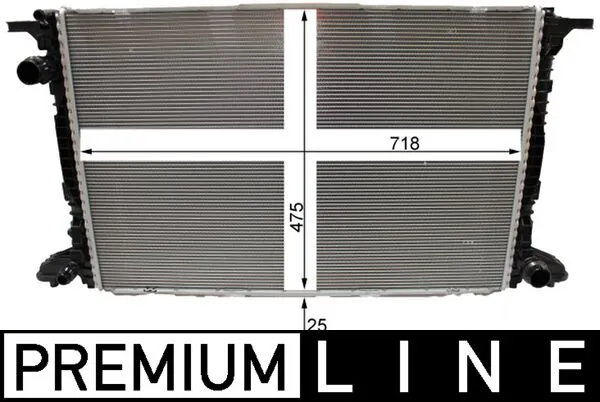 Radiator, engine cooling BEHR *** PREMIUM LINE *** CR 2180 000P