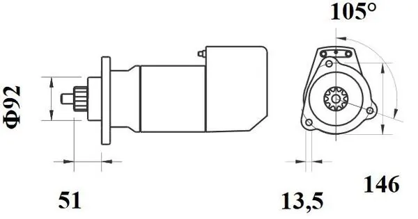 MAHLE MS 756 Starter