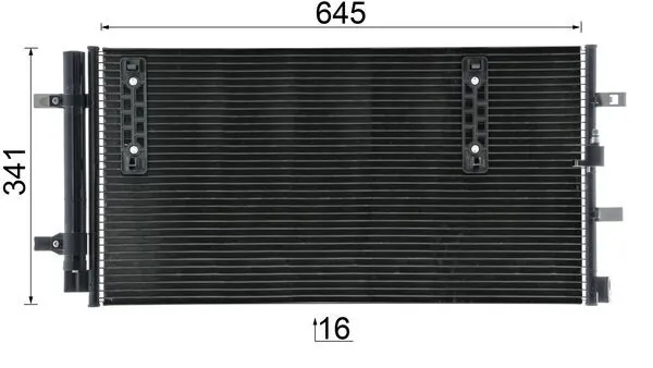 MAHLE AC 457 000P Condenser, air conditioning