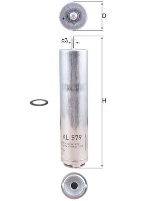 Fuel Filter KL 579D