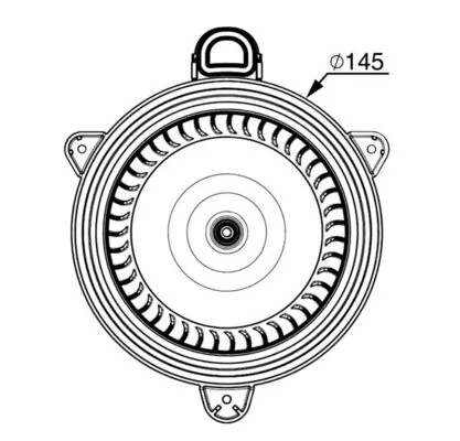 MAHLE AB 268 000P Interior Blower