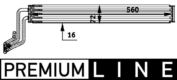 Oil Cooler, steering BEHR *** PREMIUM LINE *** CLC 48 000P