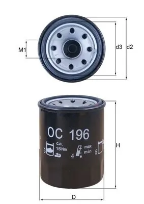 Oil Filter OC 196