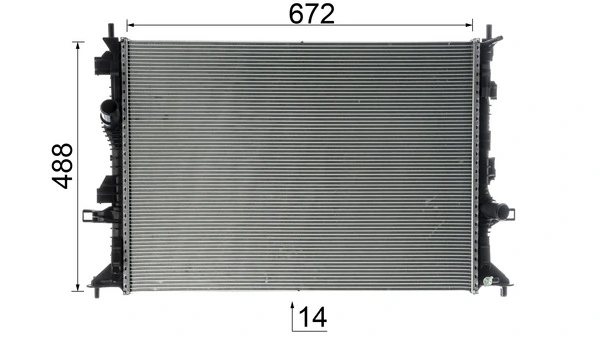 Radiator, engine cooling BEHR *** PREMIUM LINE *** CR 952 000P