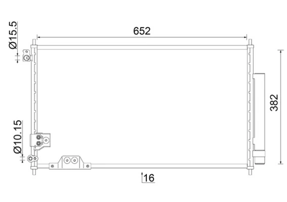 Condenser, air conditioning BEHR AC 826 000S