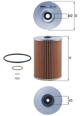 MAHLE OX 32D Oil Filter