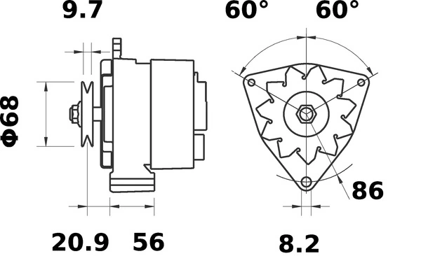MAHLE MG 604 Alternator
