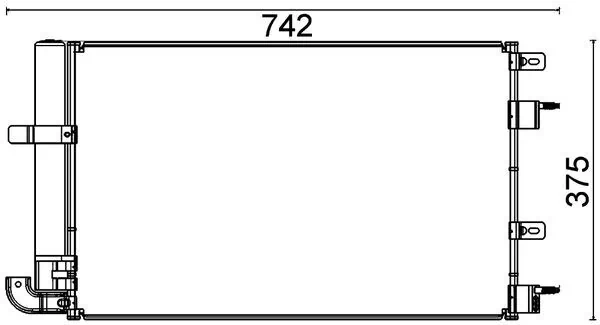 Condenser, air conditioning BEHR *** PREMIUM LINE *** AC 703 000P