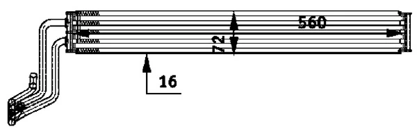 Oil Cooler, steering BEHR *** PREMIUM LINE *** CLC 48 000P