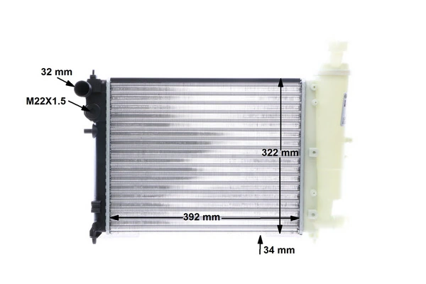 Radiator, engine cooling BEHR CR 469 000S