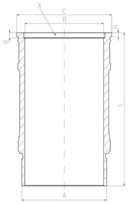 Cylinder Liner 001 LW 00143 001