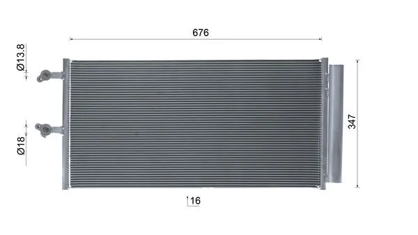 Condenser, air conditioning BEHR AC 1142 000S