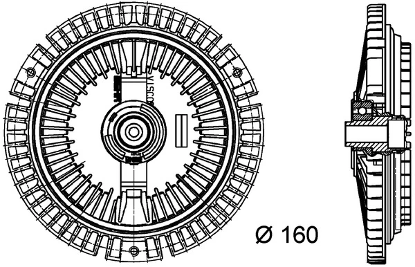 MAHLE CFC 68 000P Clutch, radiator fan