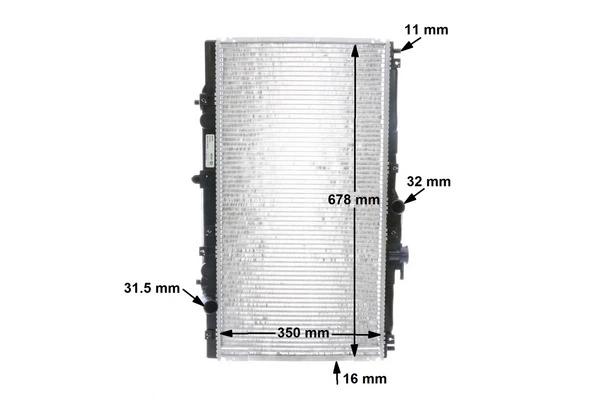 Radiator, engine cooling BEHR CR 202 000S